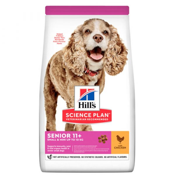 Hill's Science Plan Hondenvoer Senior 11+ Small&Mini Kip 1