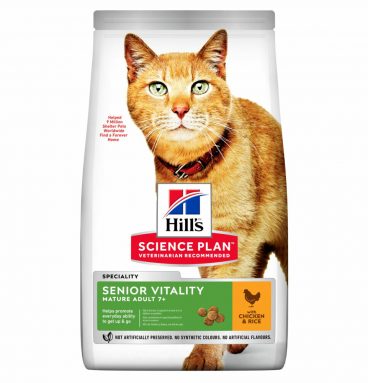 Hill's Science Plan Kattenvoer Adult 7+ Senior Vitality Kip - Rijst 1