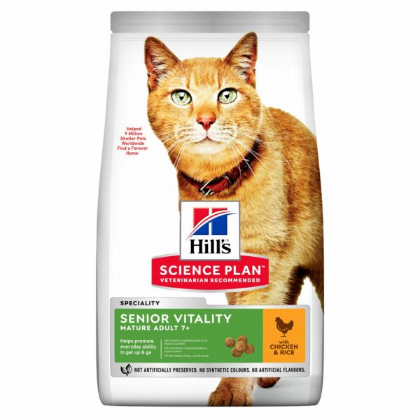 Hill's Science Plan Kattenvoer Adult 7+ Senior Vitality Kip - Rijst 1