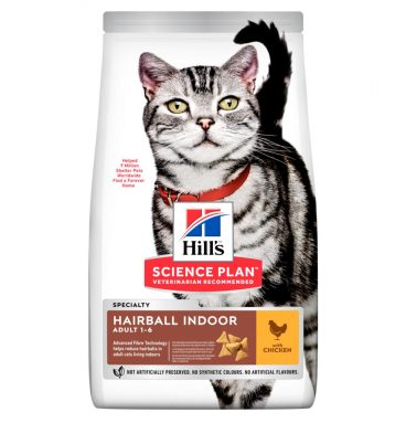 Hill's Science Plan Kattenvoer Adult Hairball Indoor Kip 1