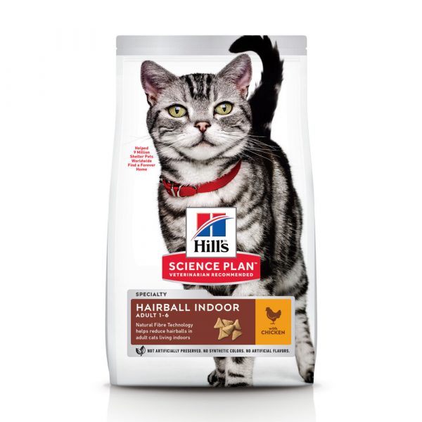 Hill's Science Plan Kattenvoer Adult Hairball&Indoor Kip 3 kg