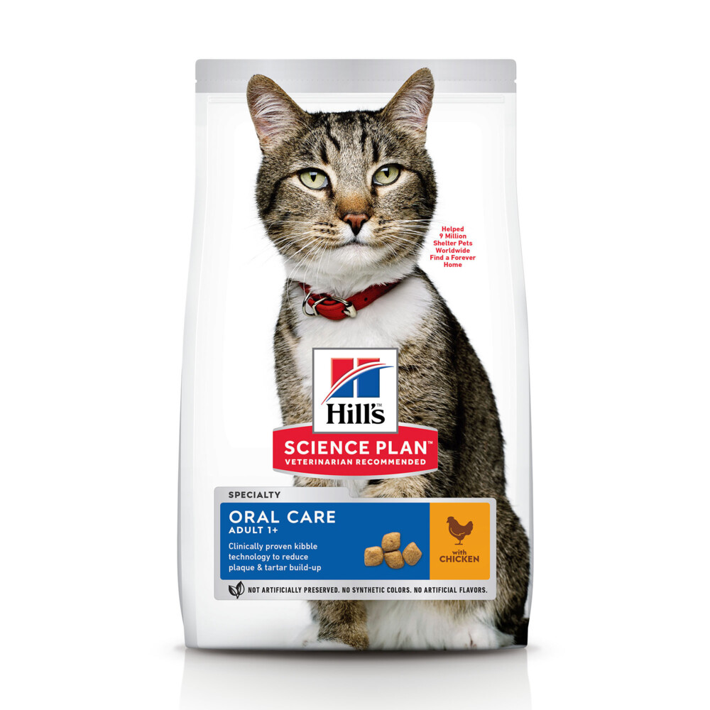 Hill's Science Plan Kattenvoer Adult Oral Care Kip 7 kg