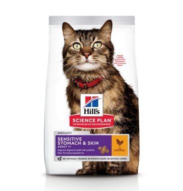 Hill's Science Plan Kattenvoer Adult Sensitive Stomach&Skin Kip 1