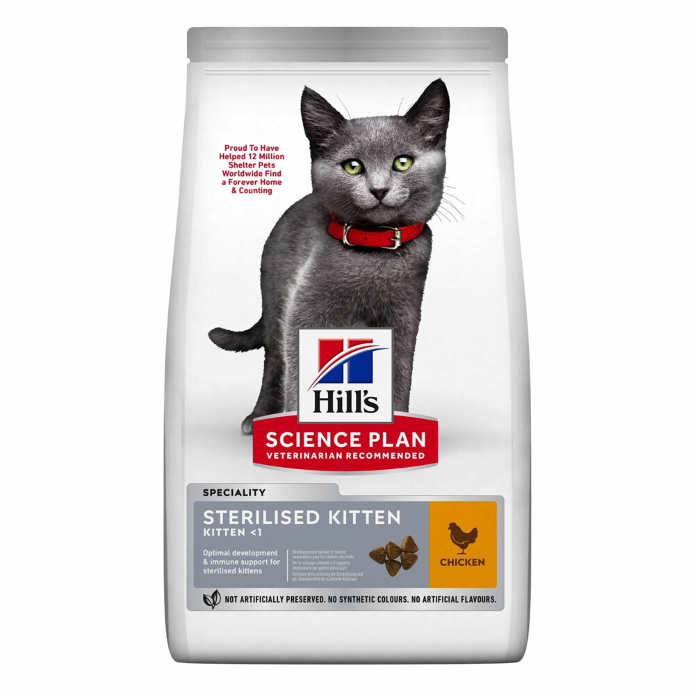 Hill's Science Plan Kattenvoer Kitten Gesteriliseerd Kip 1