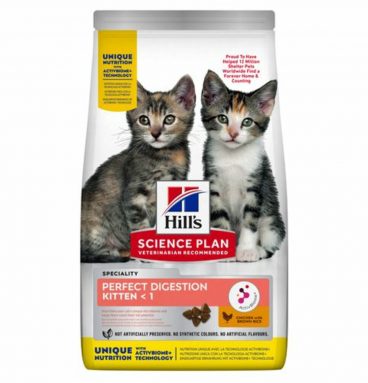 Hill's Science Plan Kattenvoer Perfect Digestion Kitten Kip en Bruine Rijst 1