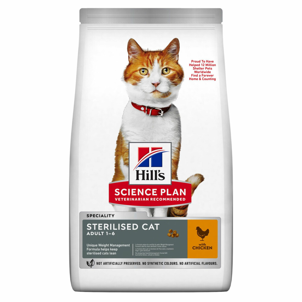 Hill's Science Plan Kattenvoer Young Adult Gesteriliseerd Kip 7 kg