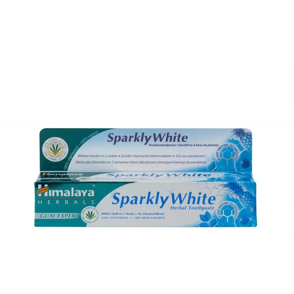 6x Himalaya Herbals Kruidentandpasta Sparkly White 75 ml