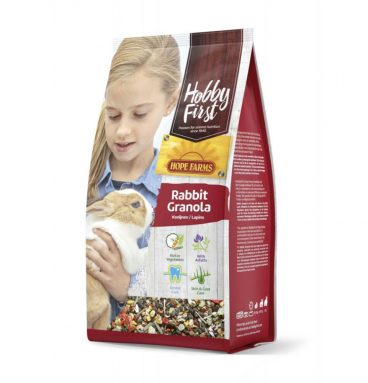 6x Hobby First Hope Farms Konijn Granola 800 gr