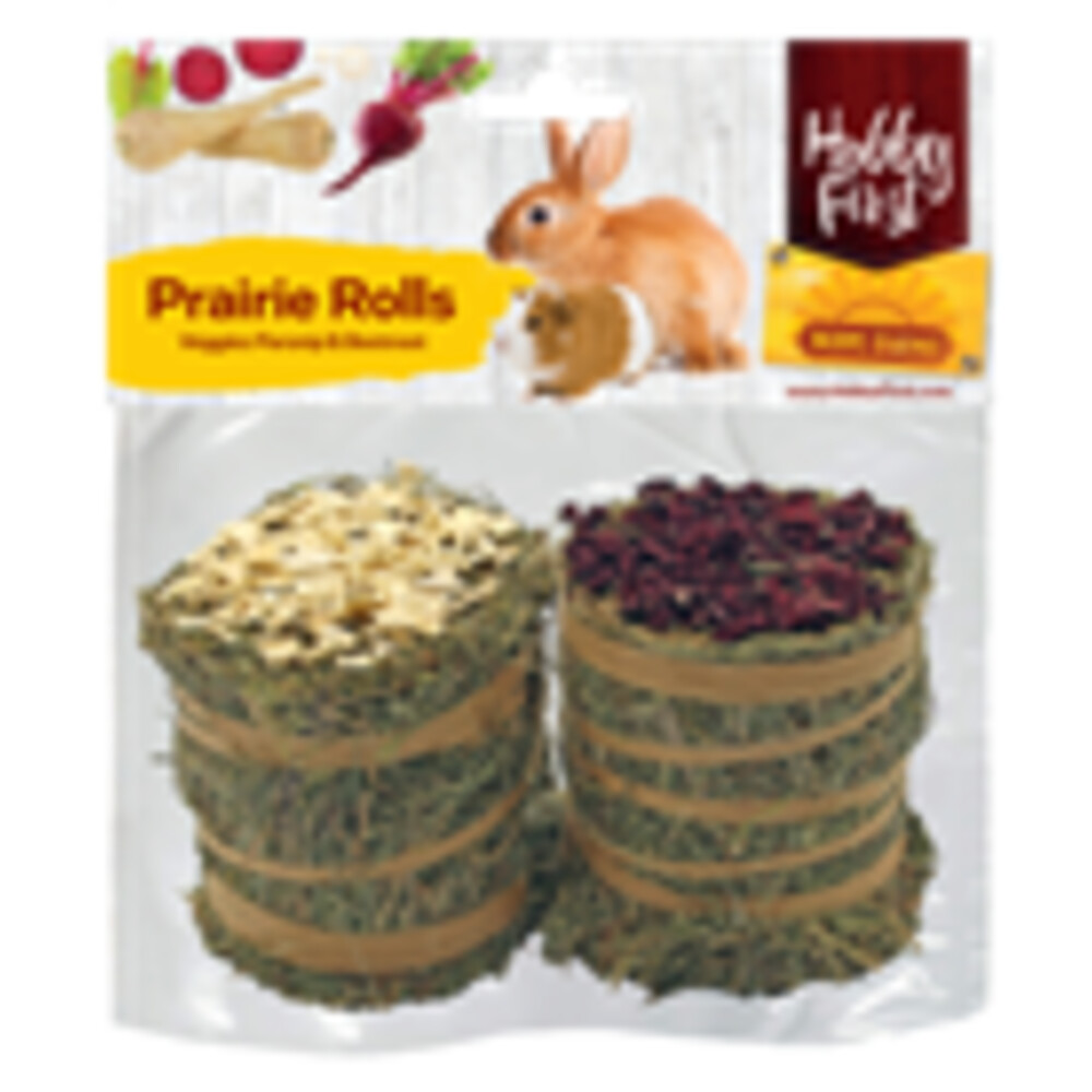 4x Hobby First Hope Farms Prairie Rolls Pastinaak&Rode Biet 200 gr