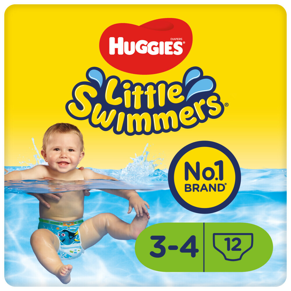 3x Huggies Little Swimmers maat 3-4 (7-15 kg) 12 stuks