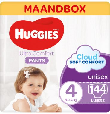 Huggies Ultra Comfort Luierbroekjes Maat 4 (9-14 kg) 144 stuks