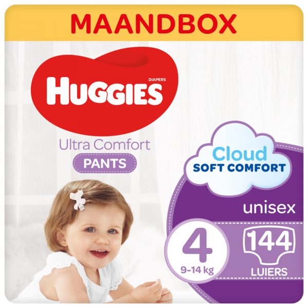 Huggies Ultra Comfort Luierbroekjes Maat 4 (9-14 kg) 144 stuks