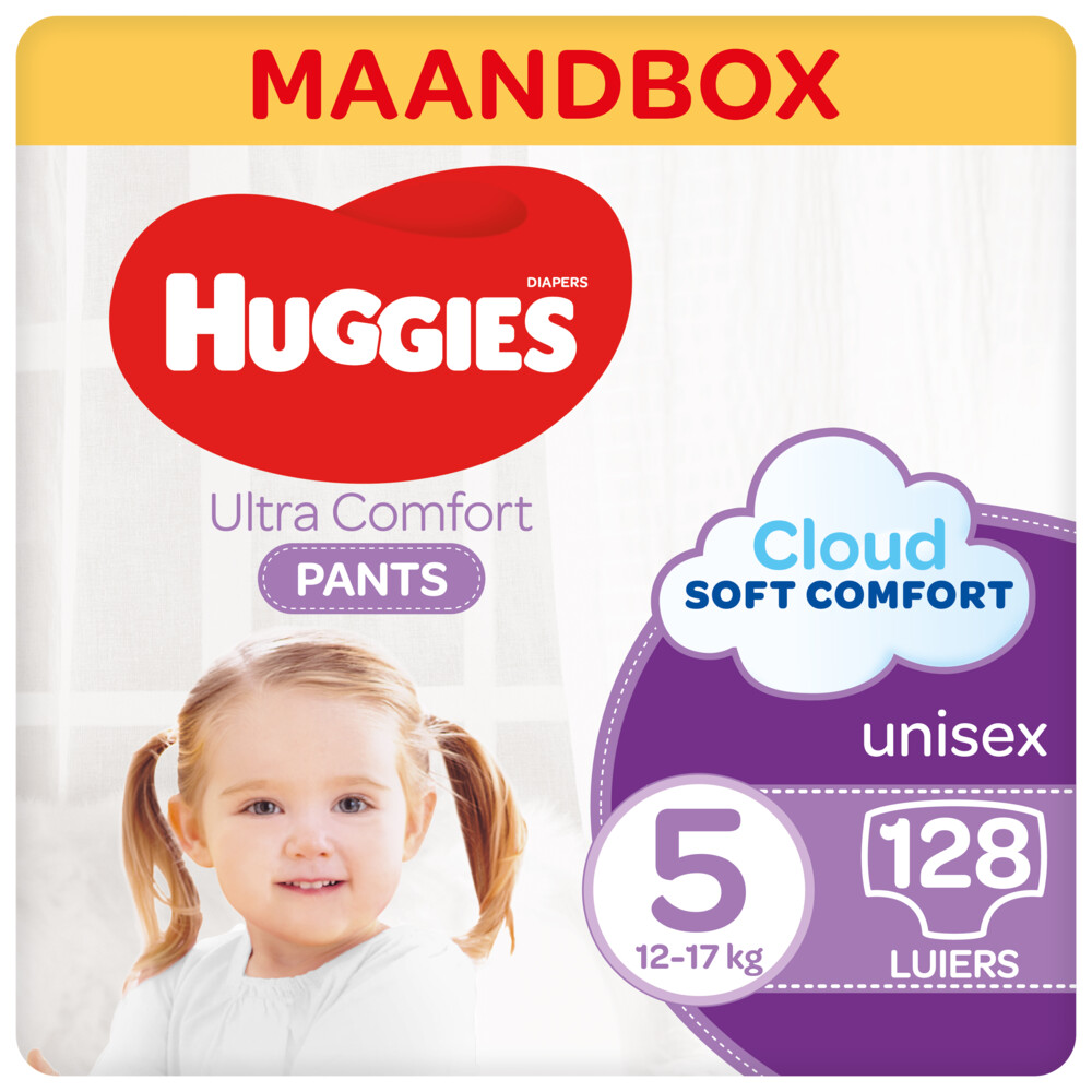 Huggies Ultra Comfort Luierbroekjes Maat 5 (12-17 kg) 128 stuks