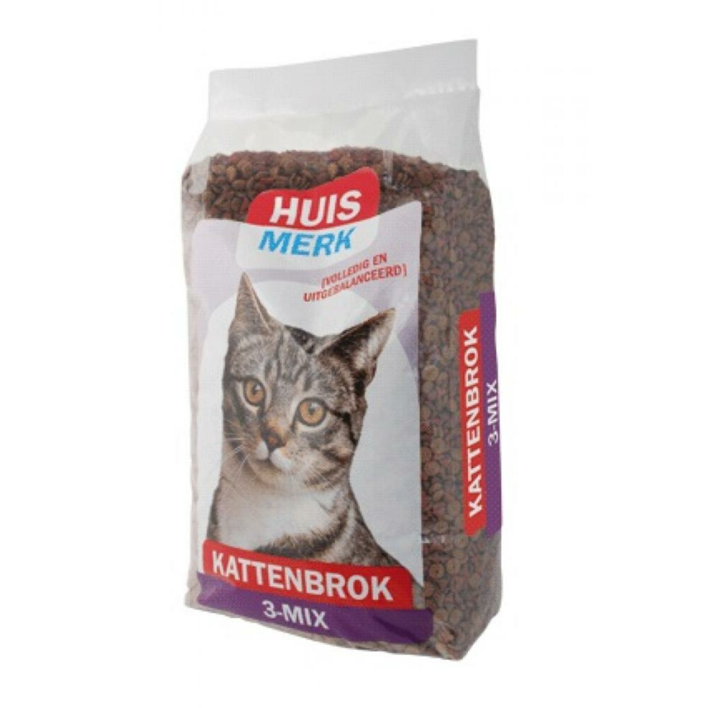 Huismerk Kattenbrok 3mix 10 kg