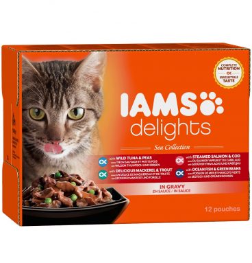 Iams Delights Sea Collection 12 x 85 gr