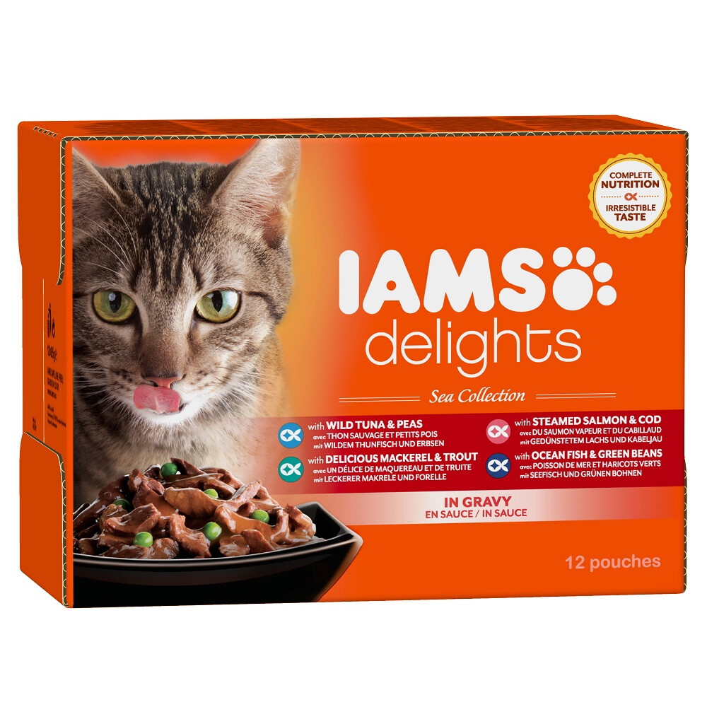 Iams Delights Sea Collection 12 x 85 gr