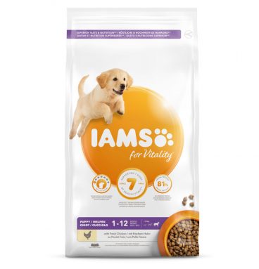 3x Iams Dog Puppy - Junior Large Kip 3 kg