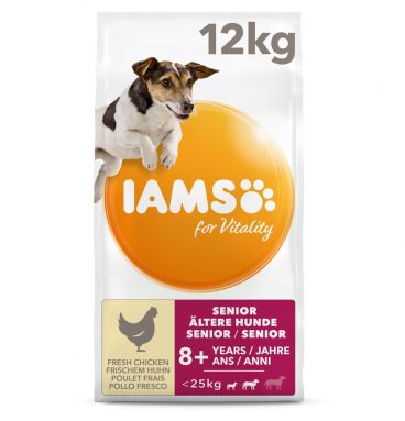 Iams Dog Senior Small - Medium Kip 12 kg