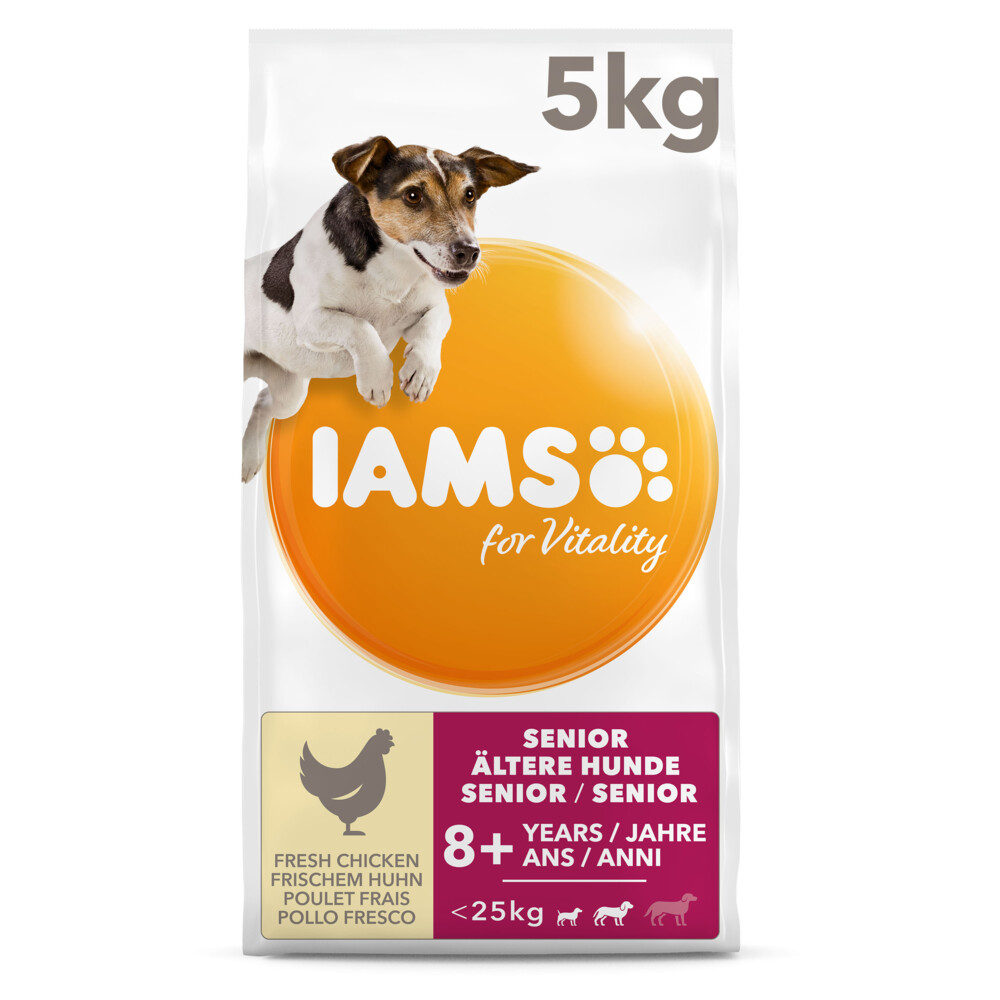 Iams Dog Senior Small - Medium Kip 5 kg