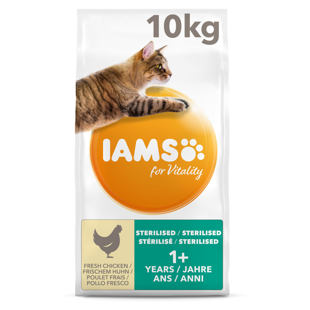 Iams Kat Adult Sterilised - Overweight Kip 10 kg