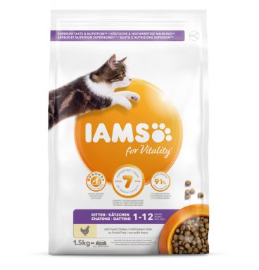 4x Iams Kat Kitten/Junior Kip 1