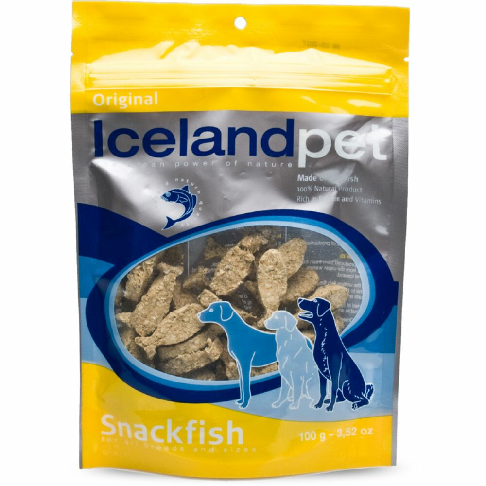 Icelandpet Snackfish Hondensnack Original Witvis 100 gr