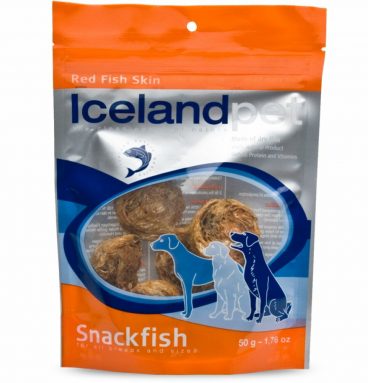 Icelandpet Snackfish Hondensnack Roodbaarshuid 50 gr