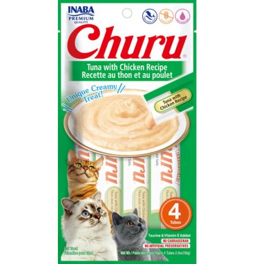 12x Inaba Kattensnack Churu Tonijn - Kip 60 gr