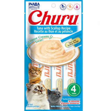 Inaba Kattensnack Churu Tonijn - Sint Jacobsschelp 60 gr