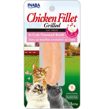 12x Inaba Kattensnack Grilled Chicken Krab Bouillon 25 gr