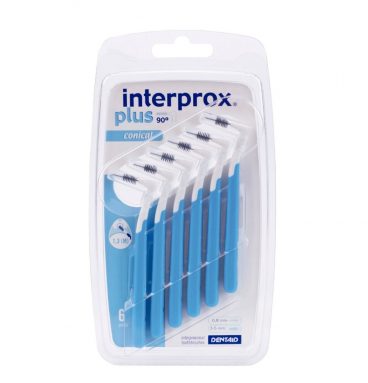 3x Interprox Plus Conisch 3-5 mm Blauw blisterà 6 ragers