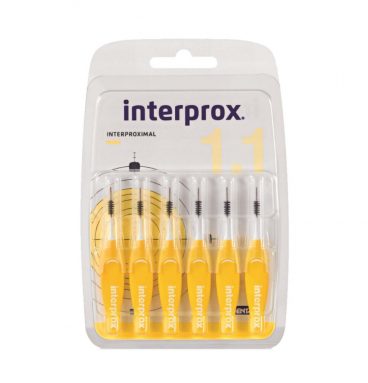 12x Interprox Ragers Mini 1.1 Geel Blisterà 6 stuks