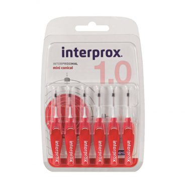 3x Interprox Ragers Mini Conical 1.0 Rood Blisterà 6 ragers