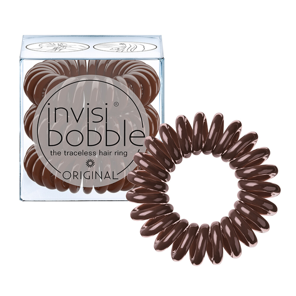 Invisibobble Haar Elastiek Original Pretzel Brown 3 stuks