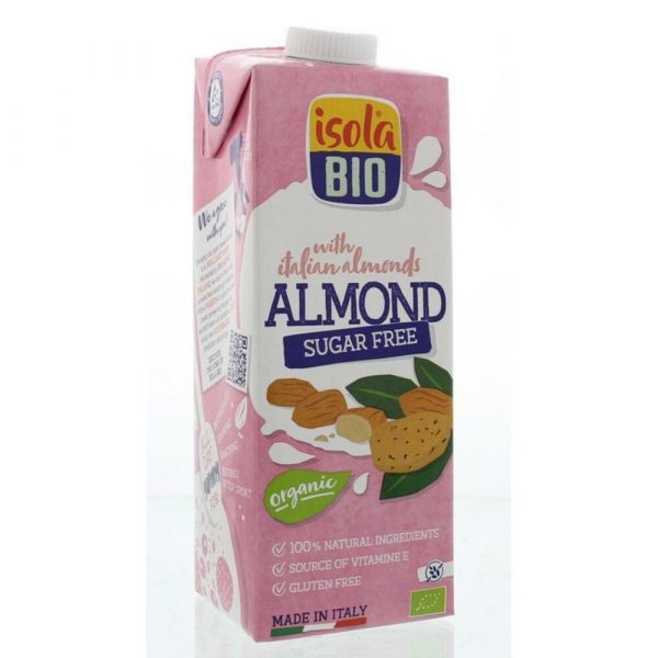 3x Isola bio Amandel Drink Ongezoet 1 liter