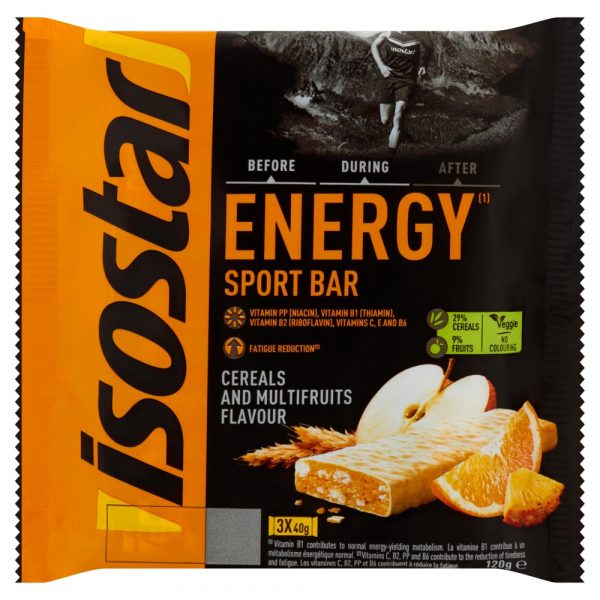 6x Isostar High Energy Sportreep Multifruits 3 x 40 gr