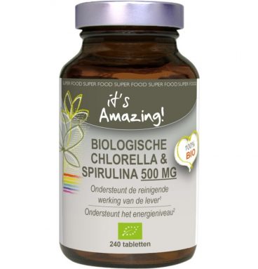 It's Amazing Biologische Chlorella&Spirulina 500 mg 240 tabletten