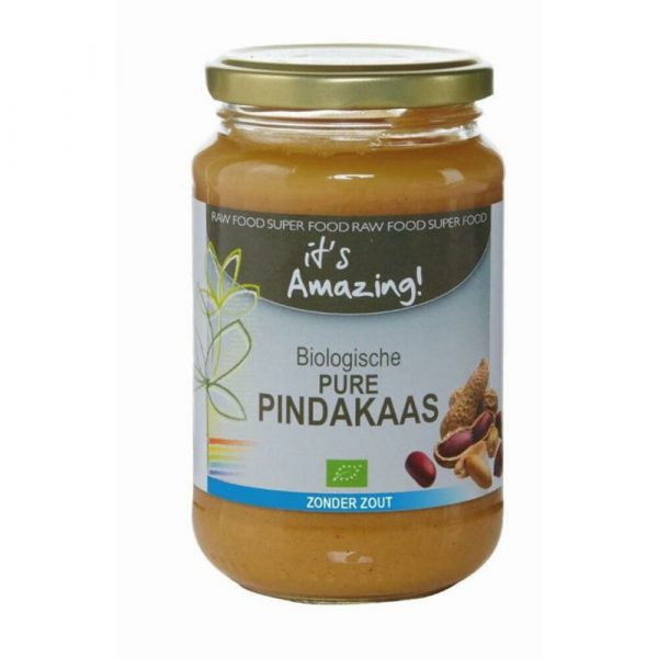 3x It's Amazing Pindakaas Zeezout Bio 350 gr