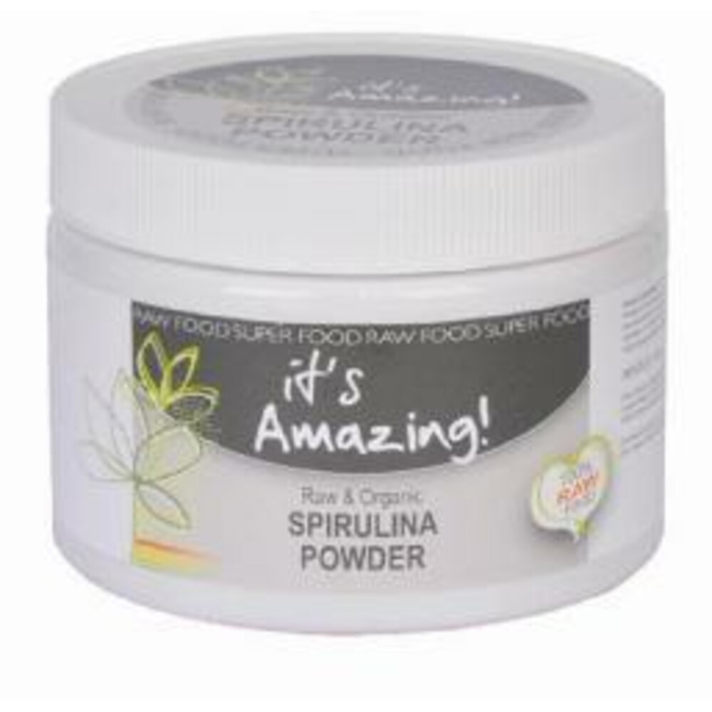 3x It's Amazing Spirulina Powder Bio 125 gr