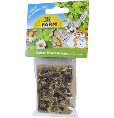 JR Farm knaagsteen Natuurlijk Leem Kruiden 100 gr