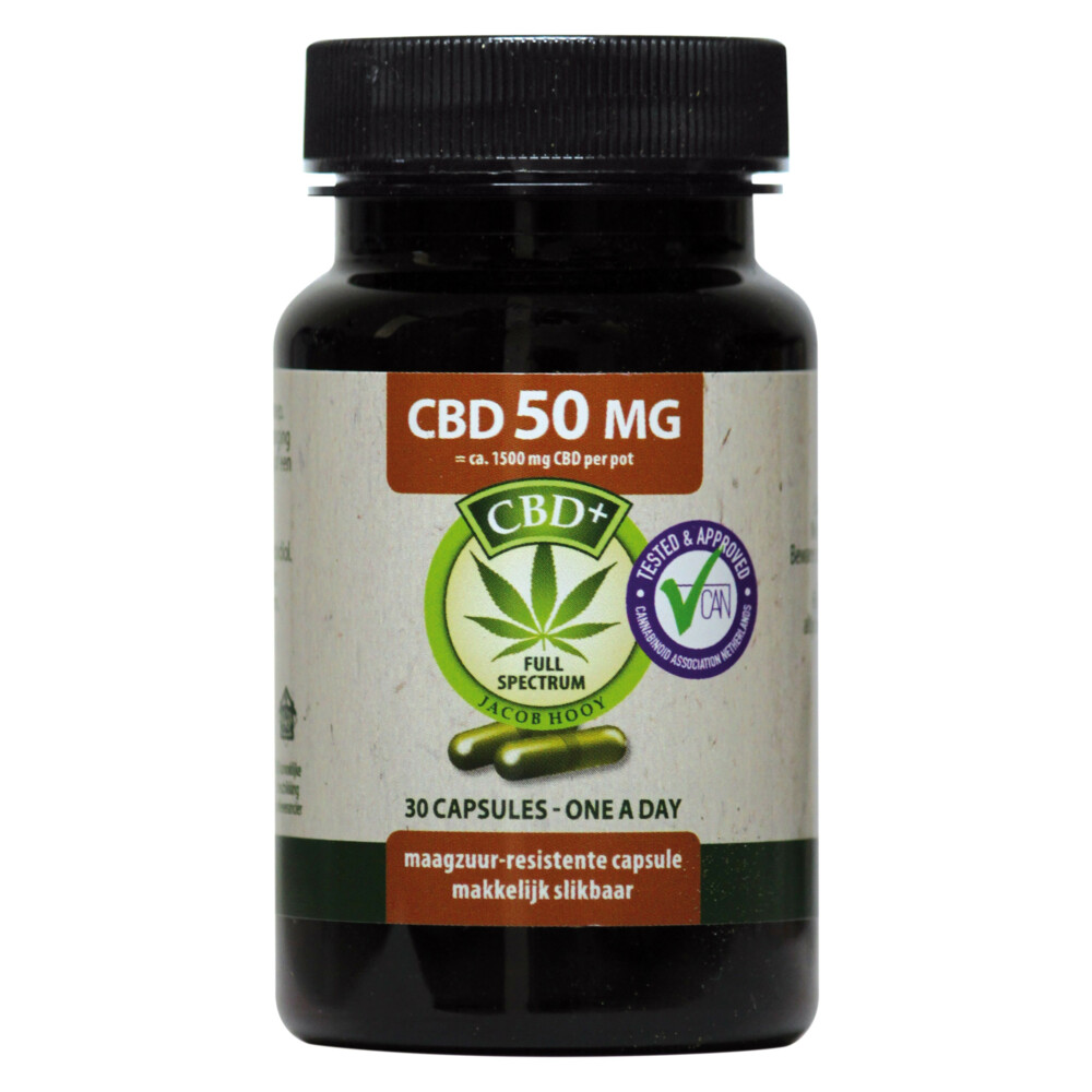 Jacob Hooy CBD Capsules 50 mg 30 capsules