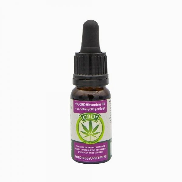 Jacob Hooy Cbd Plus Olie 5% + Vitamine D3 10 ml