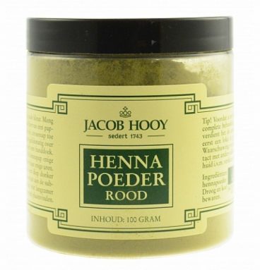 Jacob Hooy Henna Poeder Rood 100 gr