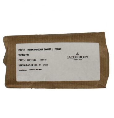 3x Jacob Hooy Hennapoeder Zwart 250 gr