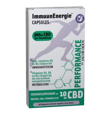 Jacob Hooy Performance ImmuunEnergie met CBD 30 capsules