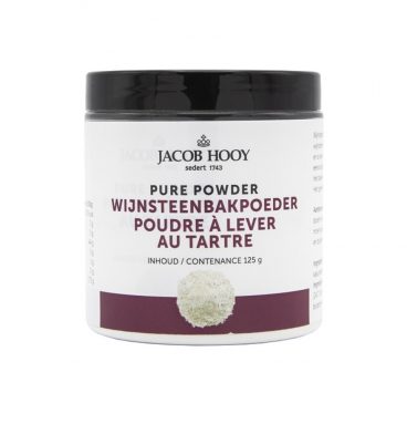 3x Jacob Hooy Pure Powder Wijnsteenbakpoeder 125 gr