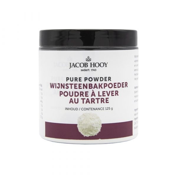 3x Jacob Hooy Pure Powder Wijnsteenbakpoeder 125 gr