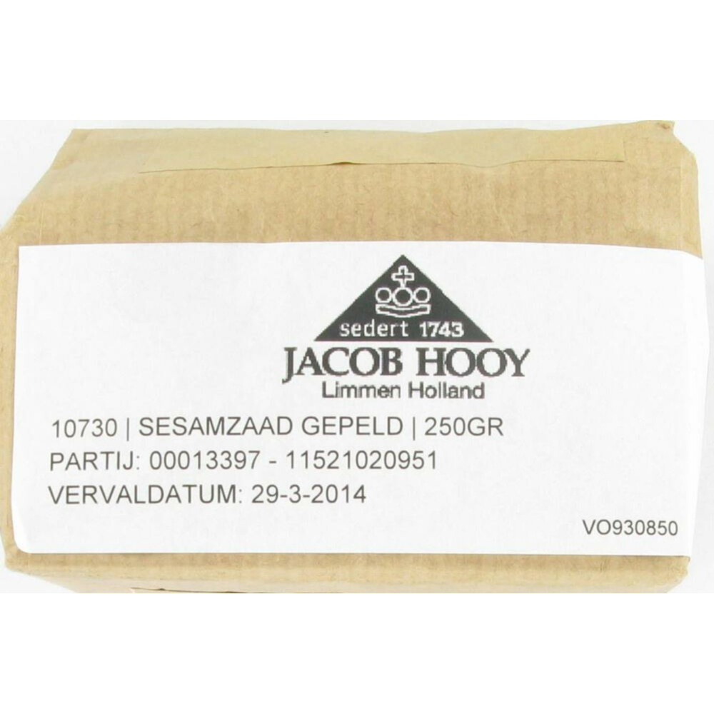 3x Jacob Hooy Sesamzaad Heel 250 gr