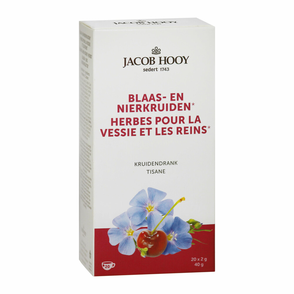 3x Jacob Hooy Thee Blaas en Nierkruiden 20 stuks