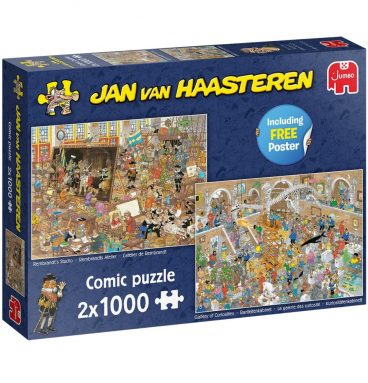 Jan Van Haasteren Puzzel Een Dagje Naar Het Museum - 2 x 1000 stukjes